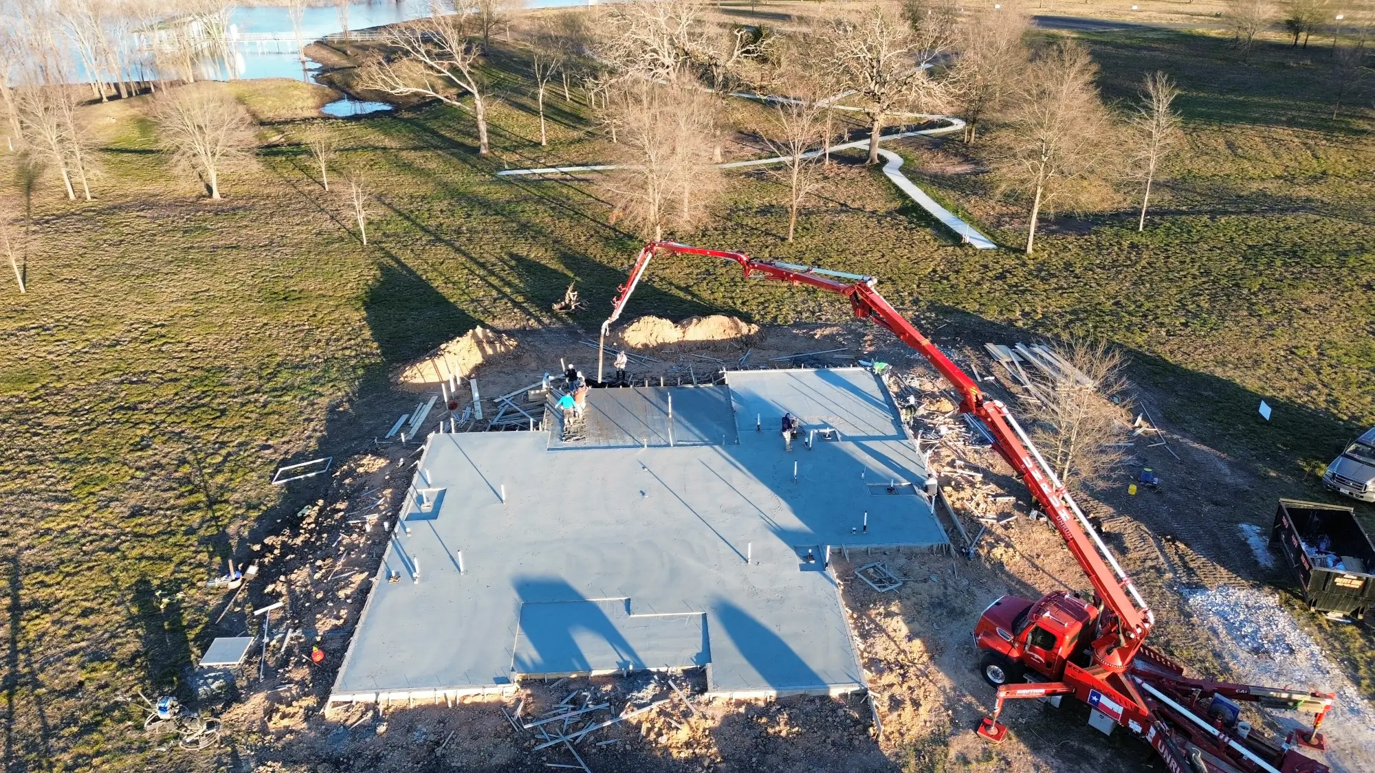 Colored Concrete Slab